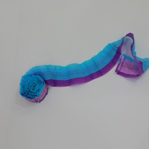 Καυτή πώληση macaron χρώμα κρέπες χαρτί φουντούκι garland roll garland Χριστουγεννιάτικο πάρτι γάμου διακόσμηση