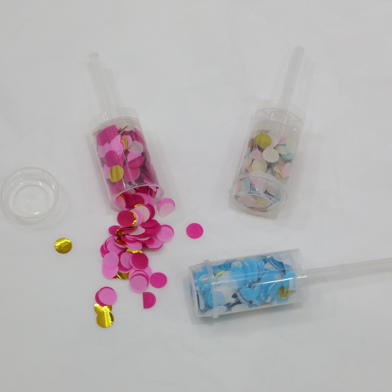 Push Pop Confetti Poppers για αποφοίτηση Φύλο αποκαλύπτουν το μωρό ντους νυφικό επετειακό νέο έτος \\\\ ΠΡΟΒΟΛΗ ΠΑΡΟΧΗΣ ΓΕΝΝΗΣΗΣ (Multicolor)